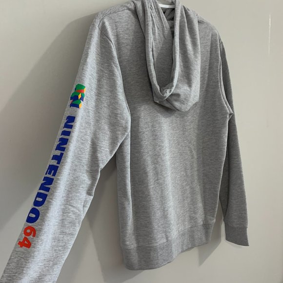 Grey Nintendo 64 x Jack & Jones Hoodie Sweater - Picture 3 of 5
